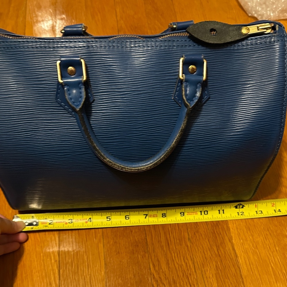 Louis Vuitton Blue Epi Leather Tote - Picture 14 of 16